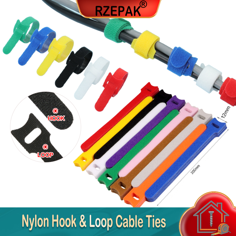 Gear Tie Reusable - 10-1000 шт. нейлоновых кабельных стяжек 12x200