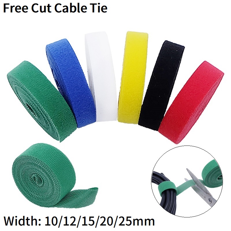 Gear Tie Reusable - 5 м самоклеящаяся застежка 10/12/15/20/25 мм