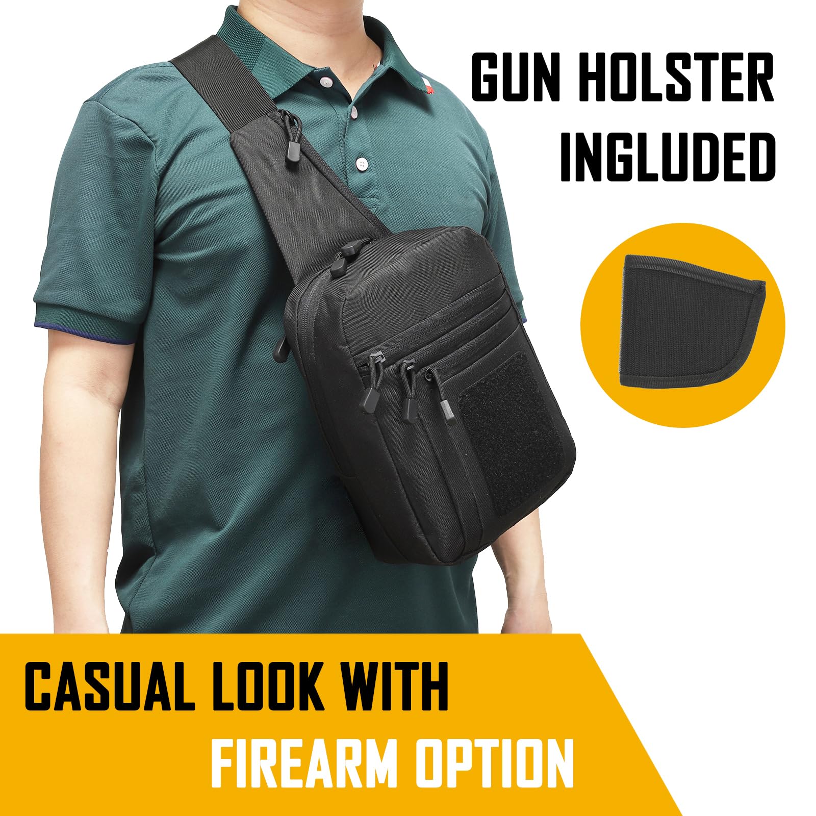 Edc Concealed Carry Bag - Мужская сумка через плечо для скрытого