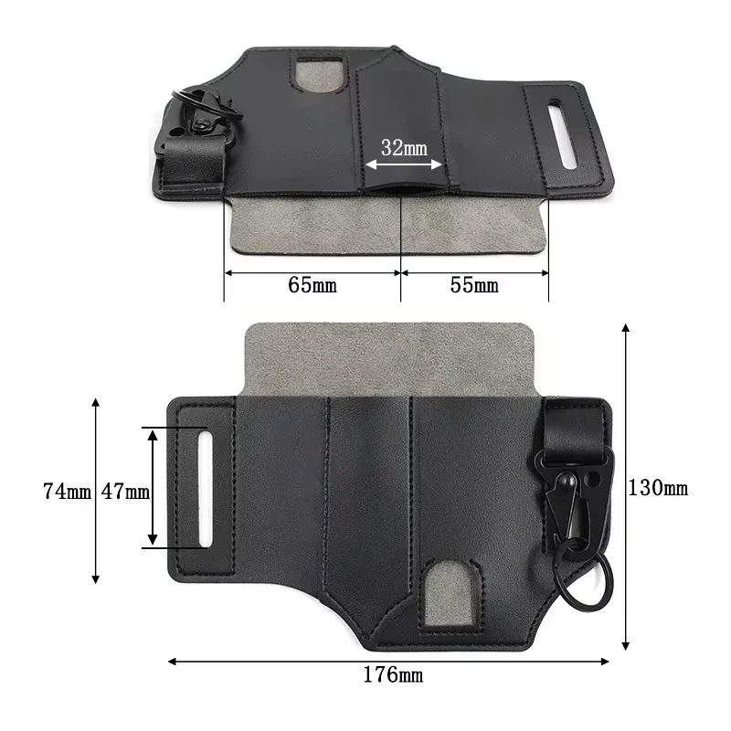 Поясная вешалка из воловьей ко – обзор и цена Leather Edc. Carry Pouch
