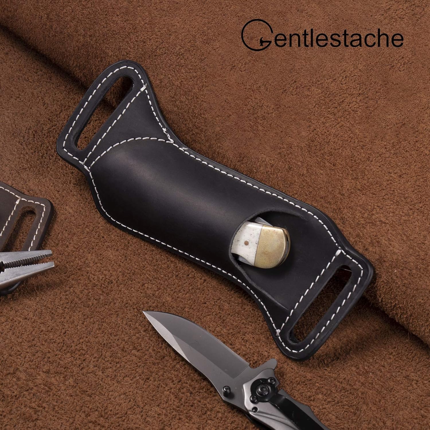 Чехол для складного ножа 5 дюй – обзор и цена Leather Edc. Carry Pouch