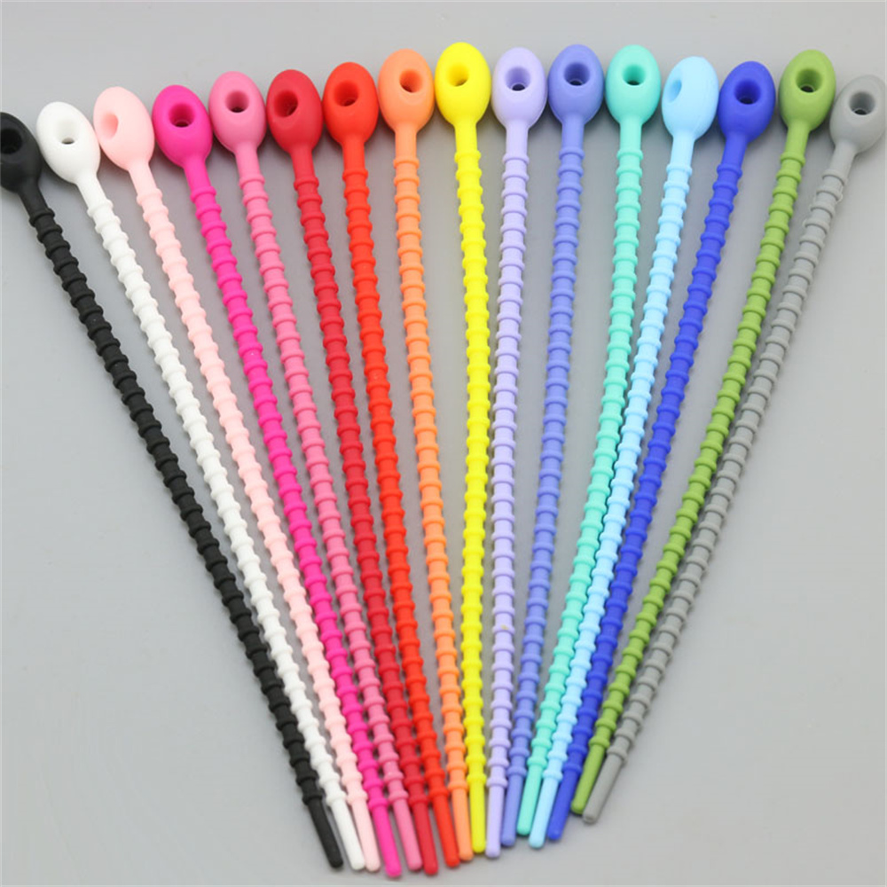 10 шт./лот, разноцветные силик – обзор и цена Gear Tie Reusable